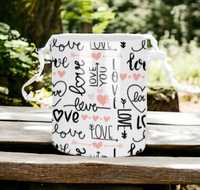 Cana personalizata, Love, Ceramica, Alb, 350 ml