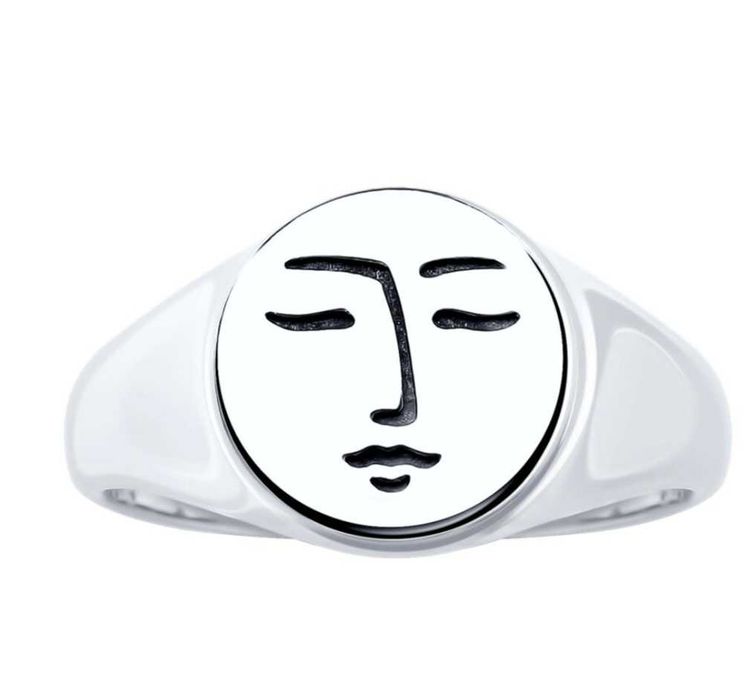 кольцо серебряное