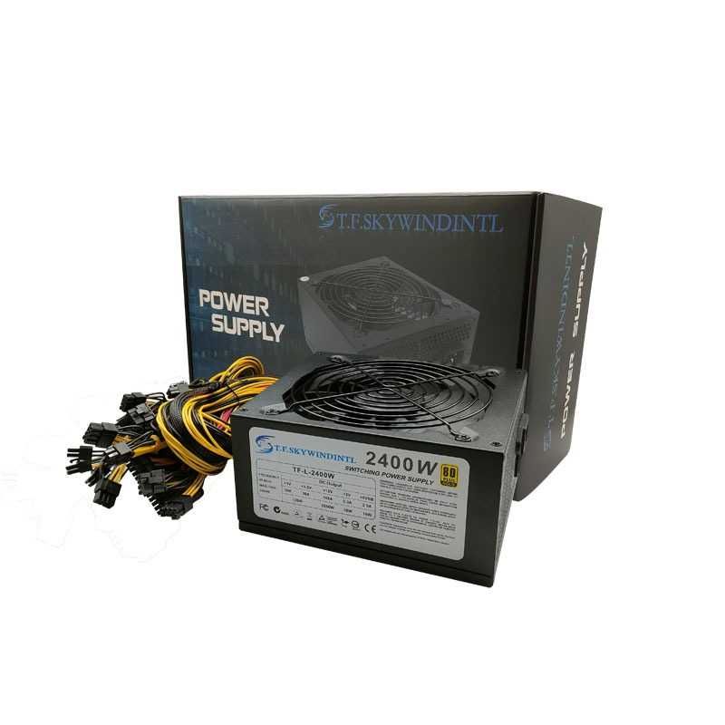 АТХ Захранване 2000w/2400w Maйнинг версия .Дълги кабели, 16pci-6+2!