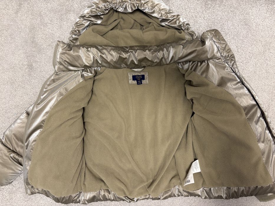 Блузи и златисто зимно ватирано яке 134