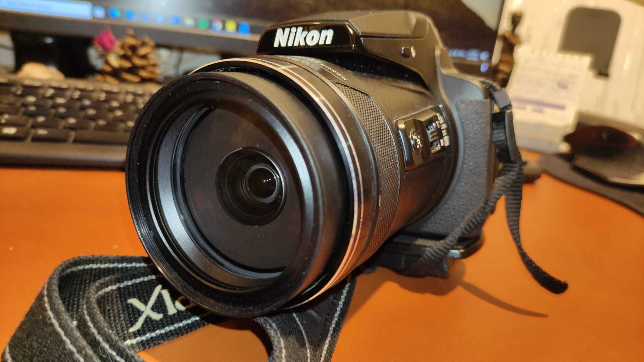 Aparat foto Nikon Coolpix P900 + Trepied Precise 180 cm - impecabile!