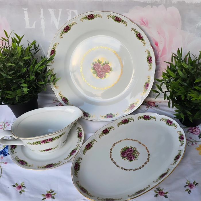 JLMENAU Порцеланови плата и сосиера