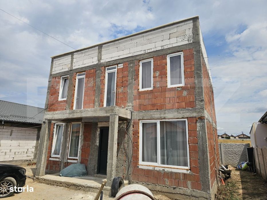 Casa la rosu/semifinisata, P + E, 140 mp utili, 300 mp teren, Selgros