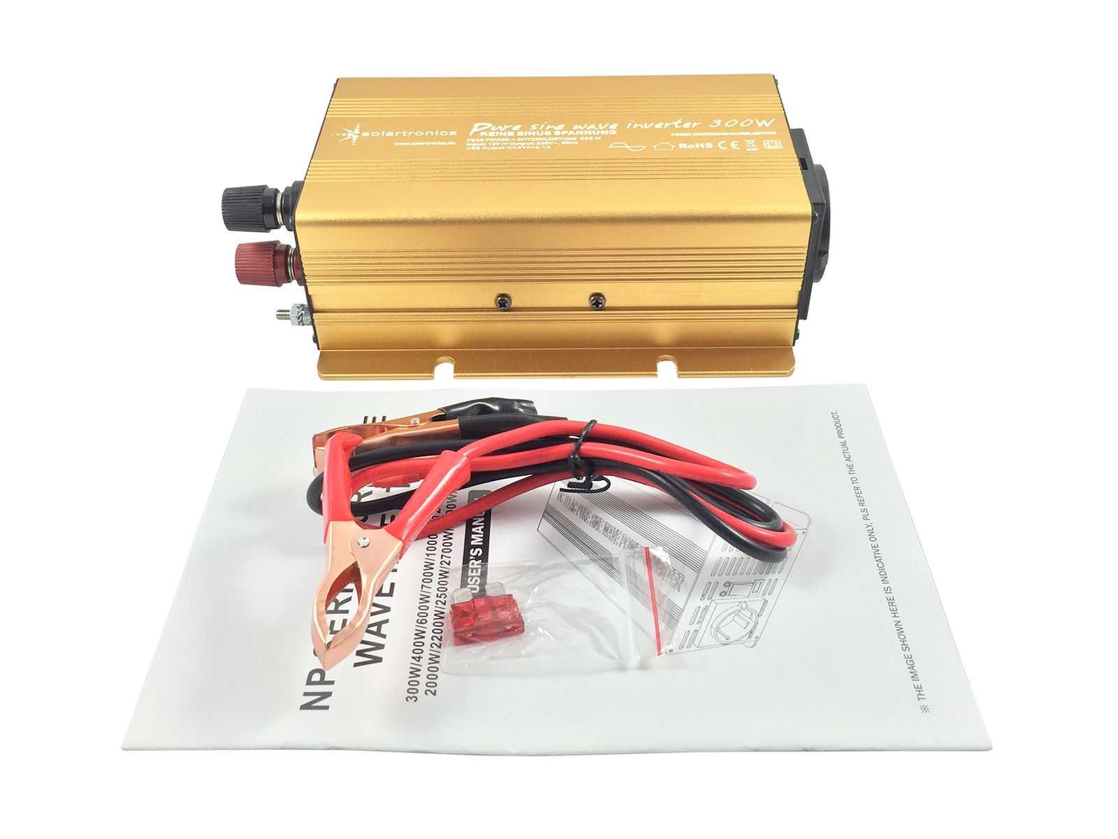 Инвертор чиста синусоида 12v 300/600 вата ( Германия)