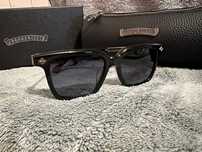 Ochelari de soare Bărbați Chrome Hearts CH8284 negrii +cutie+toc piele