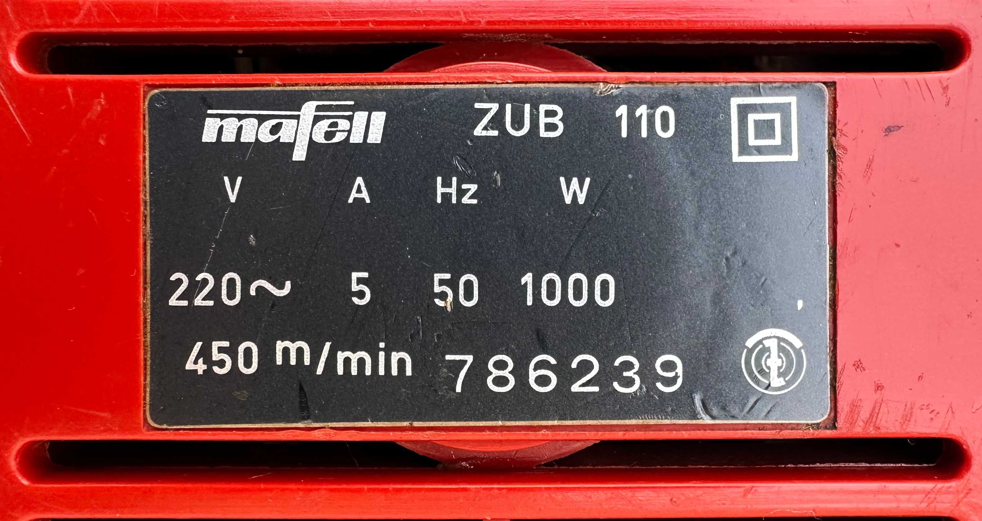 MAFELL ZUB 110 - Професионален двускоростен лентов шлайф 1000W