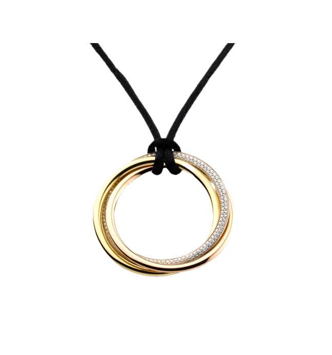 NEW Подвеска с Бриллиантами Cartier Trinity B30412