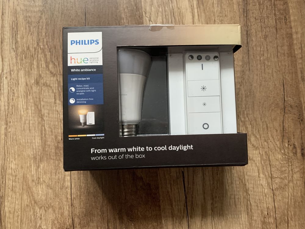 Pachet bec inteligent LED Philips Hue, E27