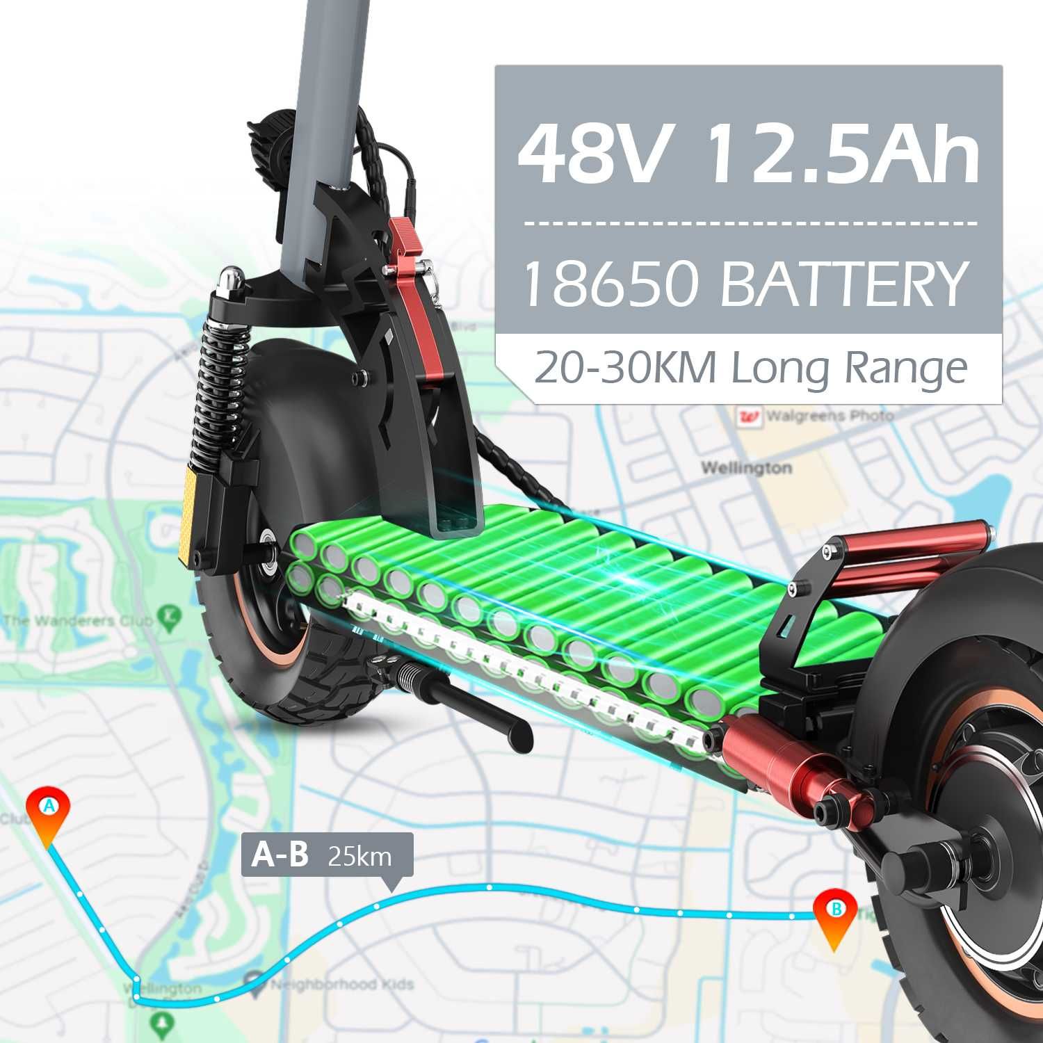 Електрически скутер/тротинетка AOKDA A1 800W 12.5AH