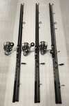 SET 3 Lansete LEGEND 3,90m/4,0lbs/3segmente + 3 Mulinete JS10000