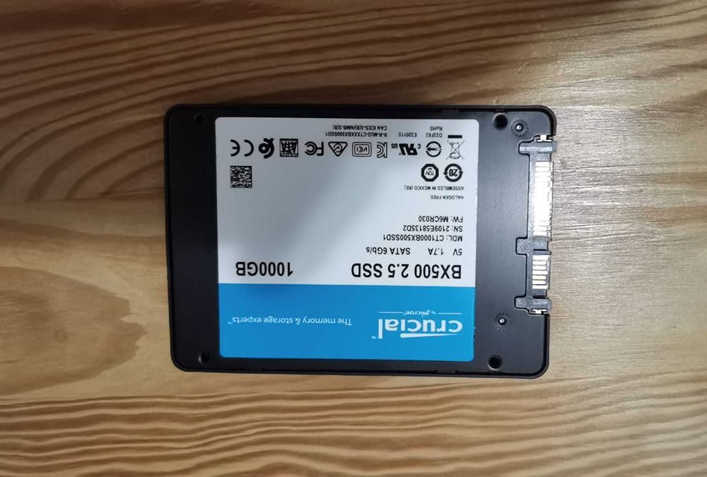 SSD Crucial BX500, 1TB, 2.5" sata 3