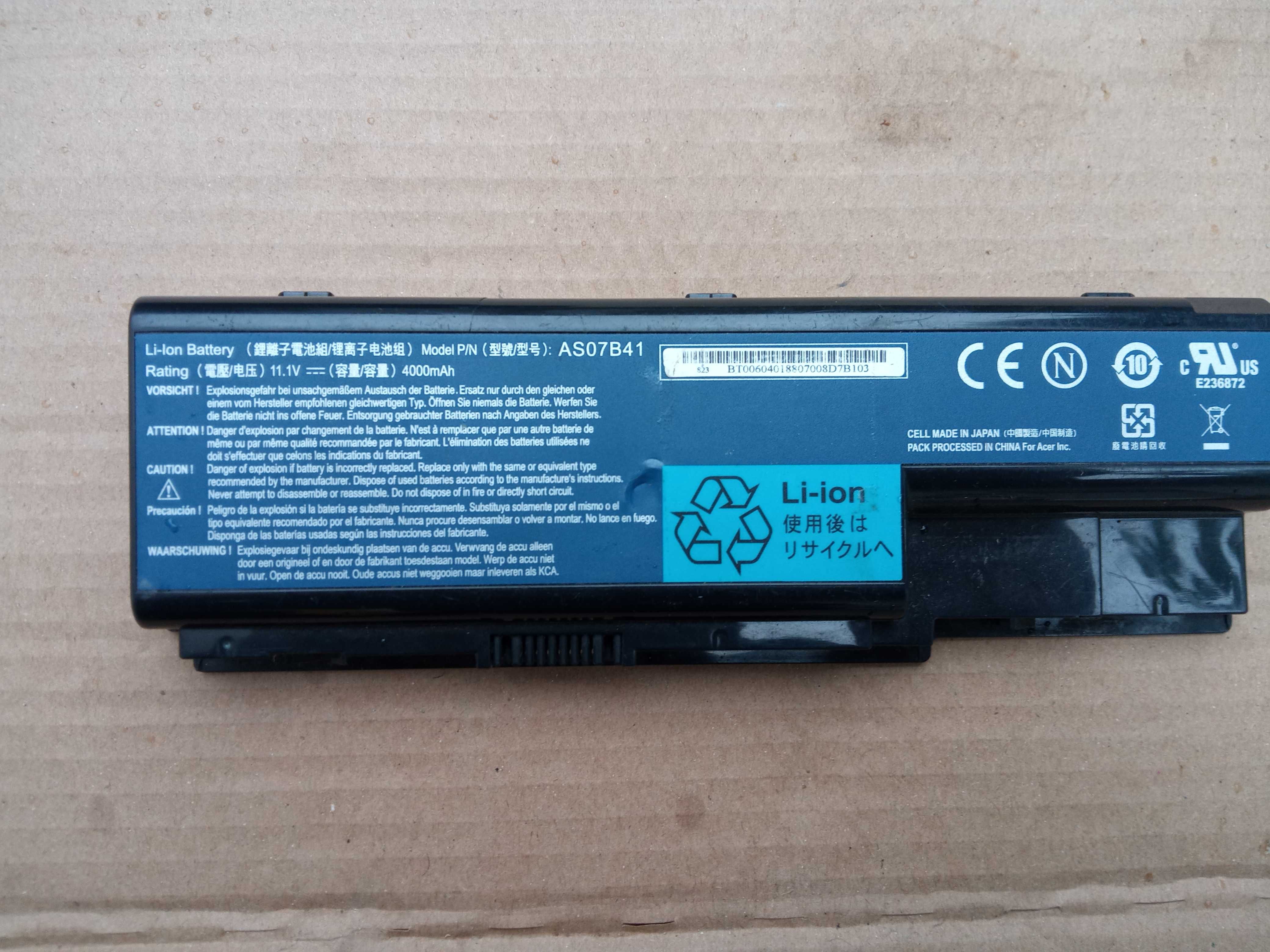 Baterie laptop AS07B31 AS07B41 AS07B51 pentru Acer Aspire 5220 5520 et