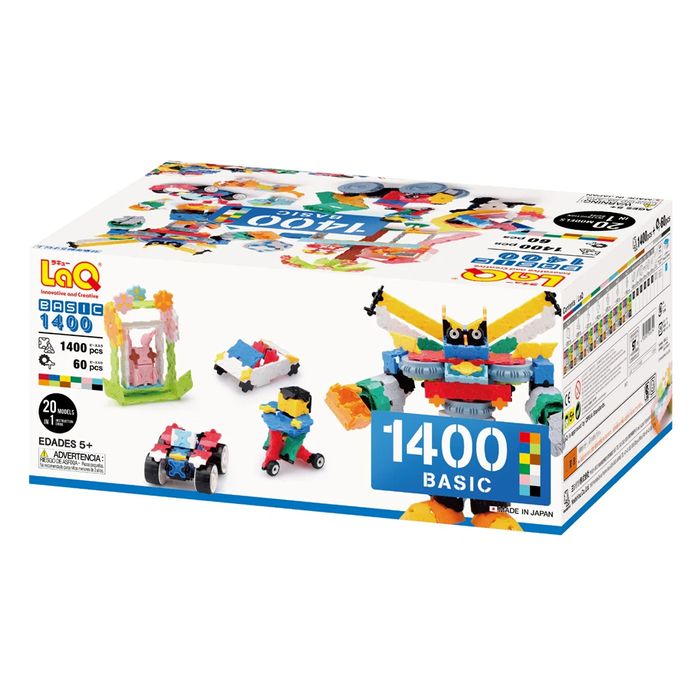 Японски Детски конструктор LaQ Basic 1400, 1460 части