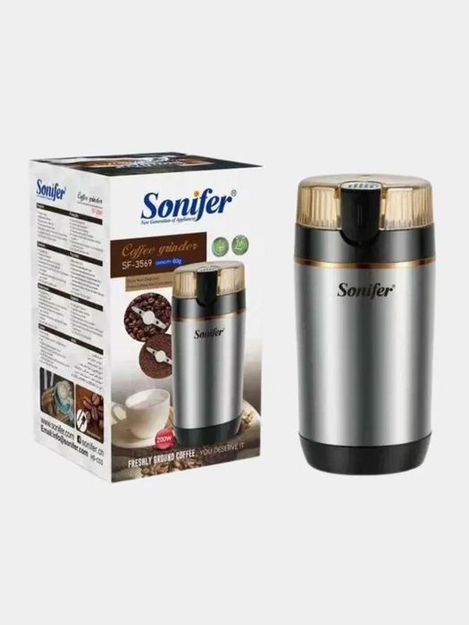 Кофемолка электрическая 60g Sonifer SF-3569, мощность 200 Вт