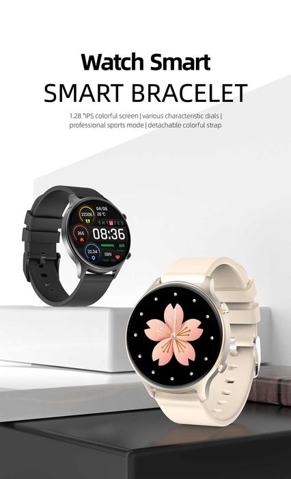 Ceas Femei SmartWatch dama, apel voce, preluare apel, GPS, br. metal