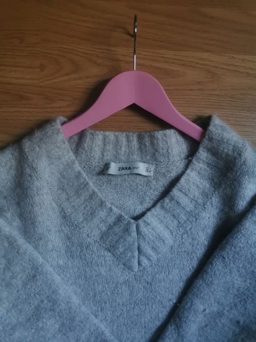 pulover Zara knit de iarna calduros din lana