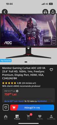 Monitor Aoc 165hz 1ms