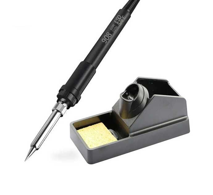 Станция за запояване AIDA 8586 с поялник, термофен, цифров дисплей