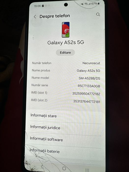 Samsung a 52 S 5 G