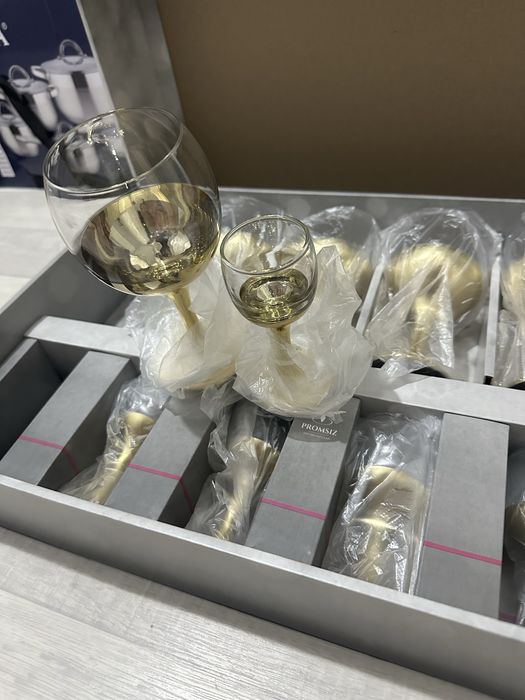 Фужер набор залотистый