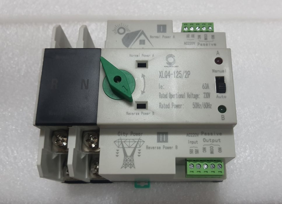 Comutator automat de transfer,ATS pentru fotovoltaice,de 63A sau 125A