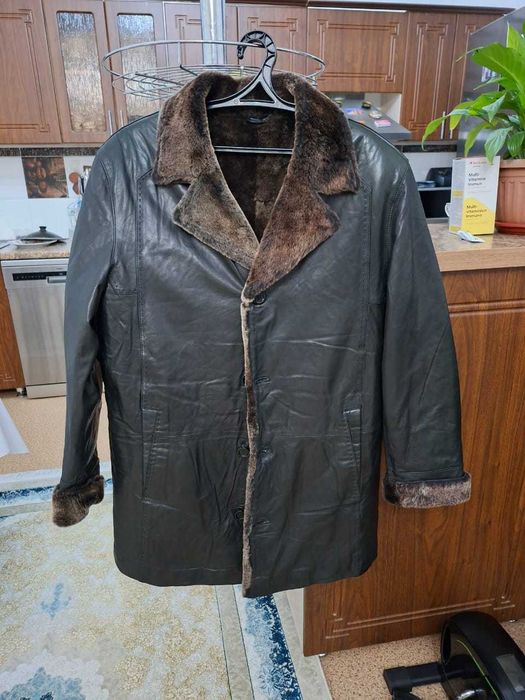 Мужская кожаная дубленка