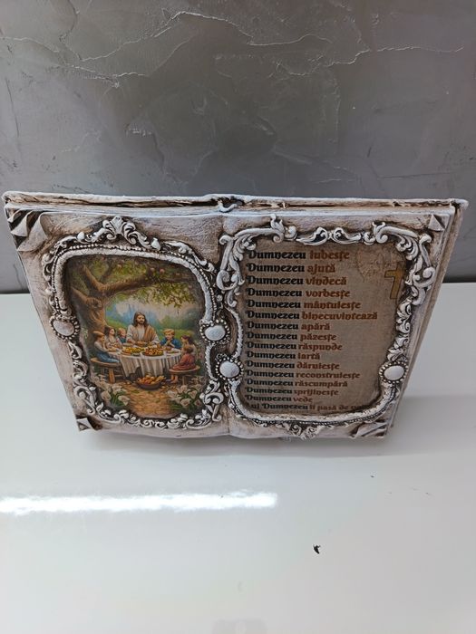 Tablou-icoană tip carte cu suport