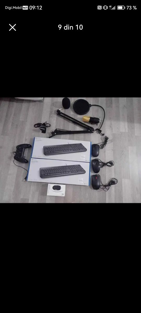 Periferice Pc plus microfon studio, Joystick si fi si camera Web