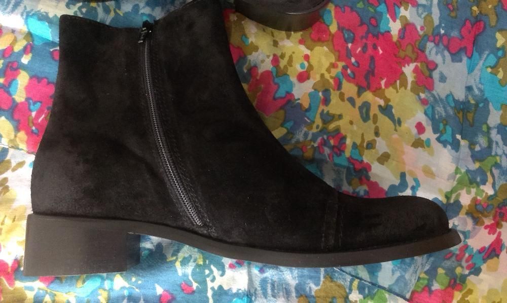 CIABОO/Trespass Черни боти от ест.кожа обърната №37