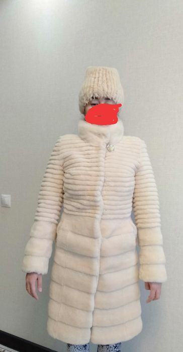 Продам шубу мутон +шапка норка