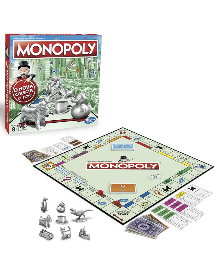 Livrez gratis Monopoly clasic noua colectie de pioni Nou