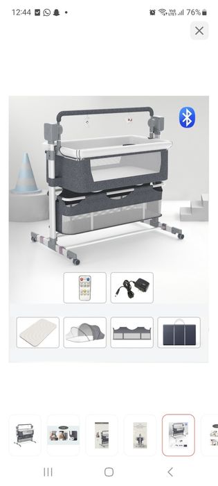 Продам кроватку люльку новую