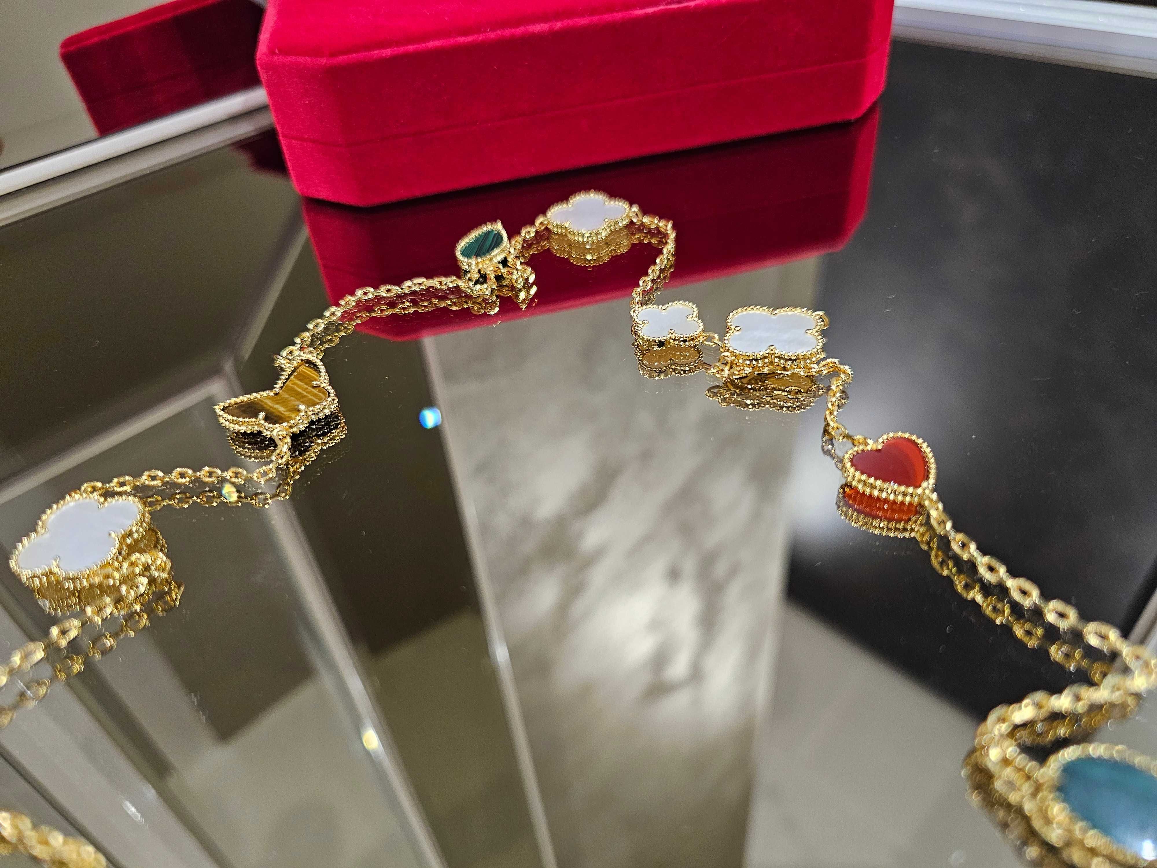 Van Cleef & Arpels VCA Gold 12 Motifs Long Lucky Alhambra Дамско Колие