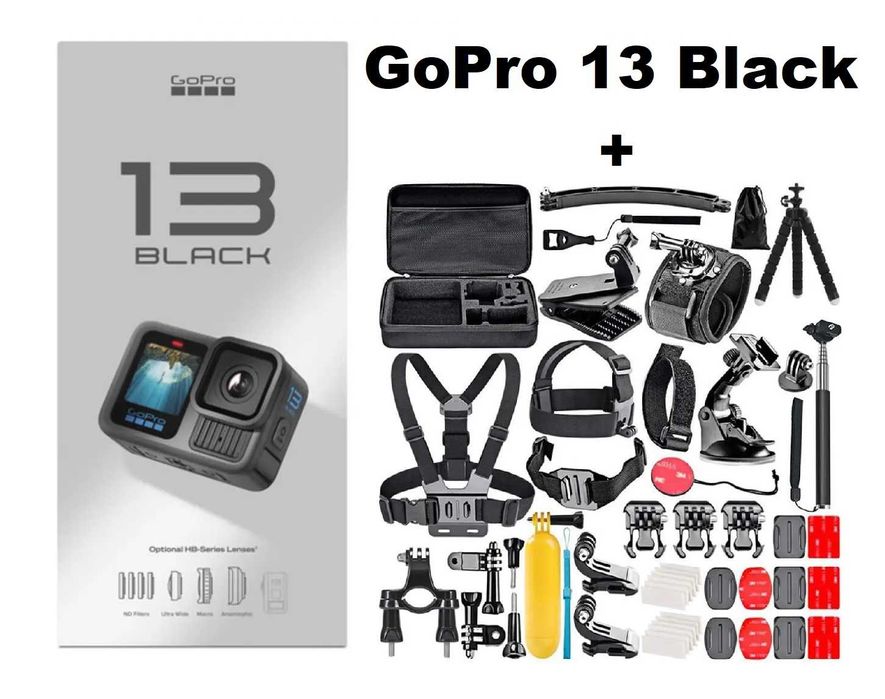 Экшн-камера GoPro HERO10 Black Edition  + Набор креплений ( НОВЫЕ )