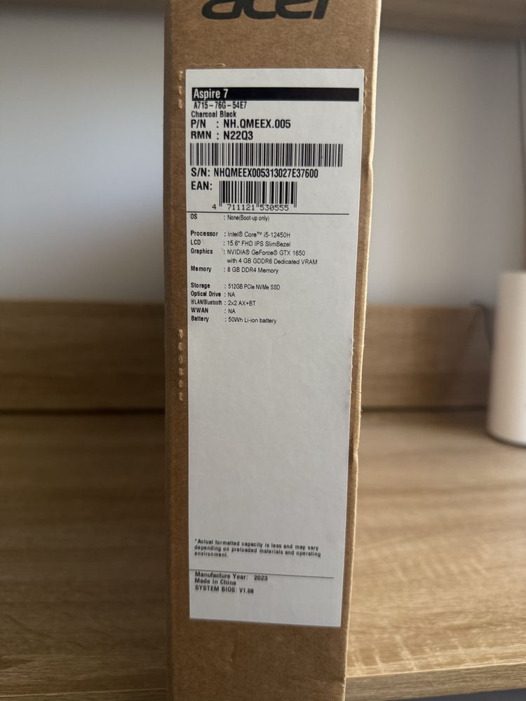 Acer Aspire 7 A715-76G-54E7