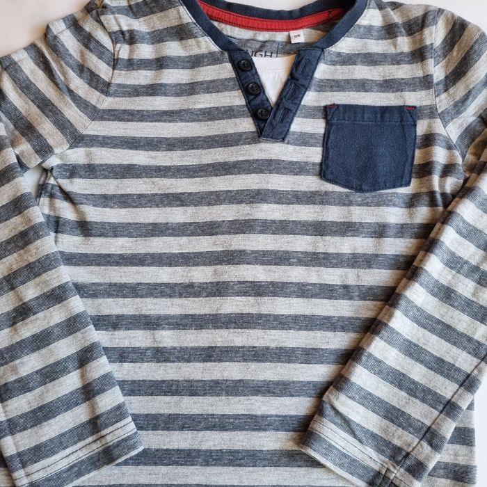 Дънки Palomino и раирана блуза с джоб, размер 128 см.