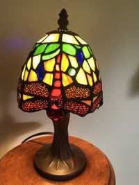 Veioza,lampa englezeasca stil Tiffany cu libelule