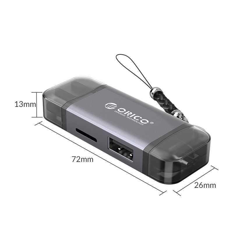 6in1 Card reader USB 3.0 - cititor de carduri SD si micro SD cu USB-C
