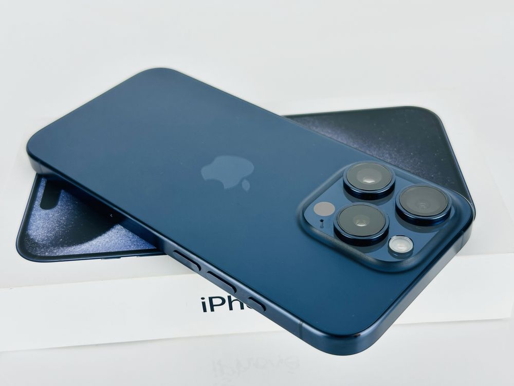 Apple iPhone 15 Pro Max 512GB Blue Titanium Перфектен! Гаранция!