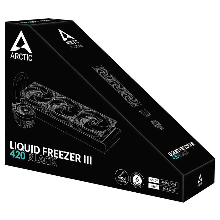 Система жидкостного охлаждения AIO Arctic Liquid Freezer III 420 Black