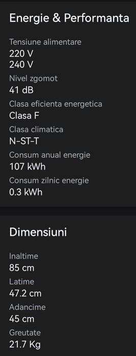 Frigider (93 Litri) ideal pt spatii mici