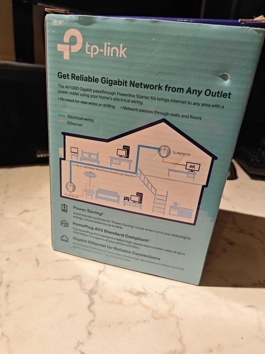 Powerline мрежов адаптер Tp link TL-PA7017P KIT