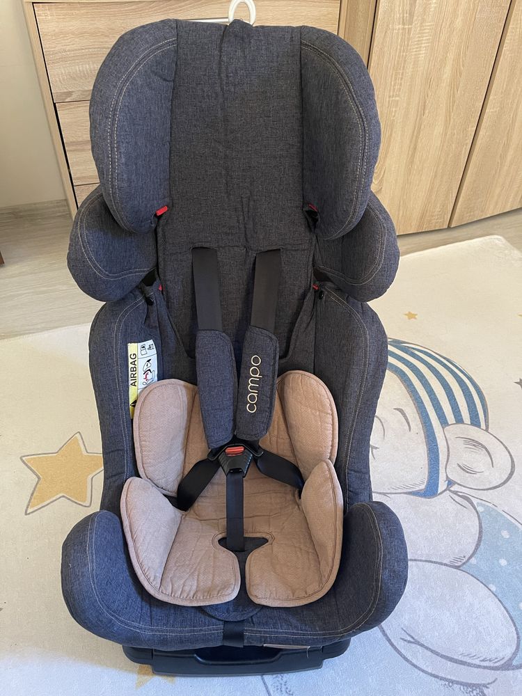 Детско столче за кола - 0-36кг, Isofix , регулируема облегалка