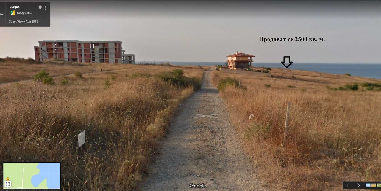 Продава се Парцел в с. Синеморец, Област Бургас - 2500 кв.м за 49 €/кв.м - Снимка #1