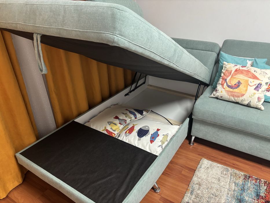 Canapea extensibila living+ topper inclus