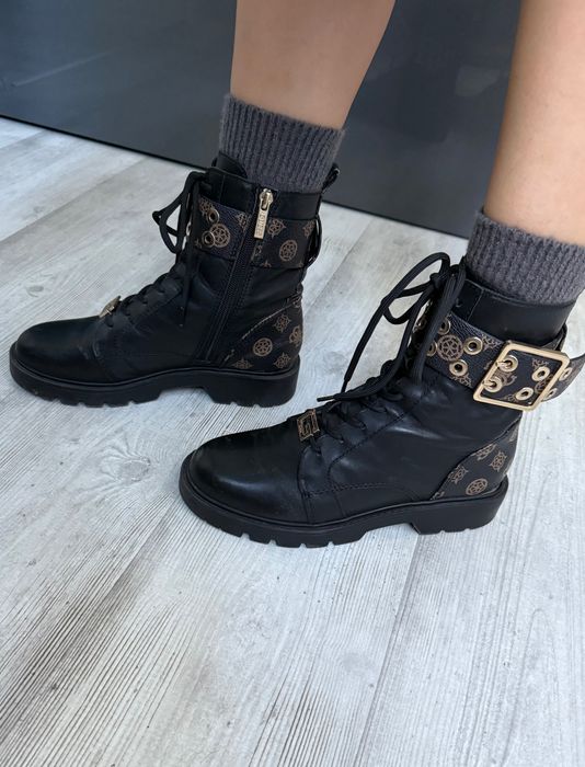 Боти Guess ест.кожа черни
