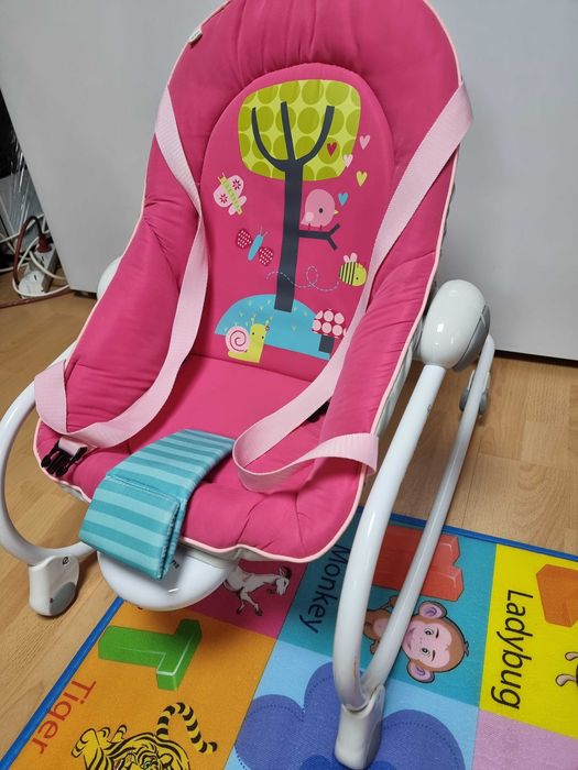 Scaun cantece si vibratii Balansoar copii fata fetita Jane 0-18kg
