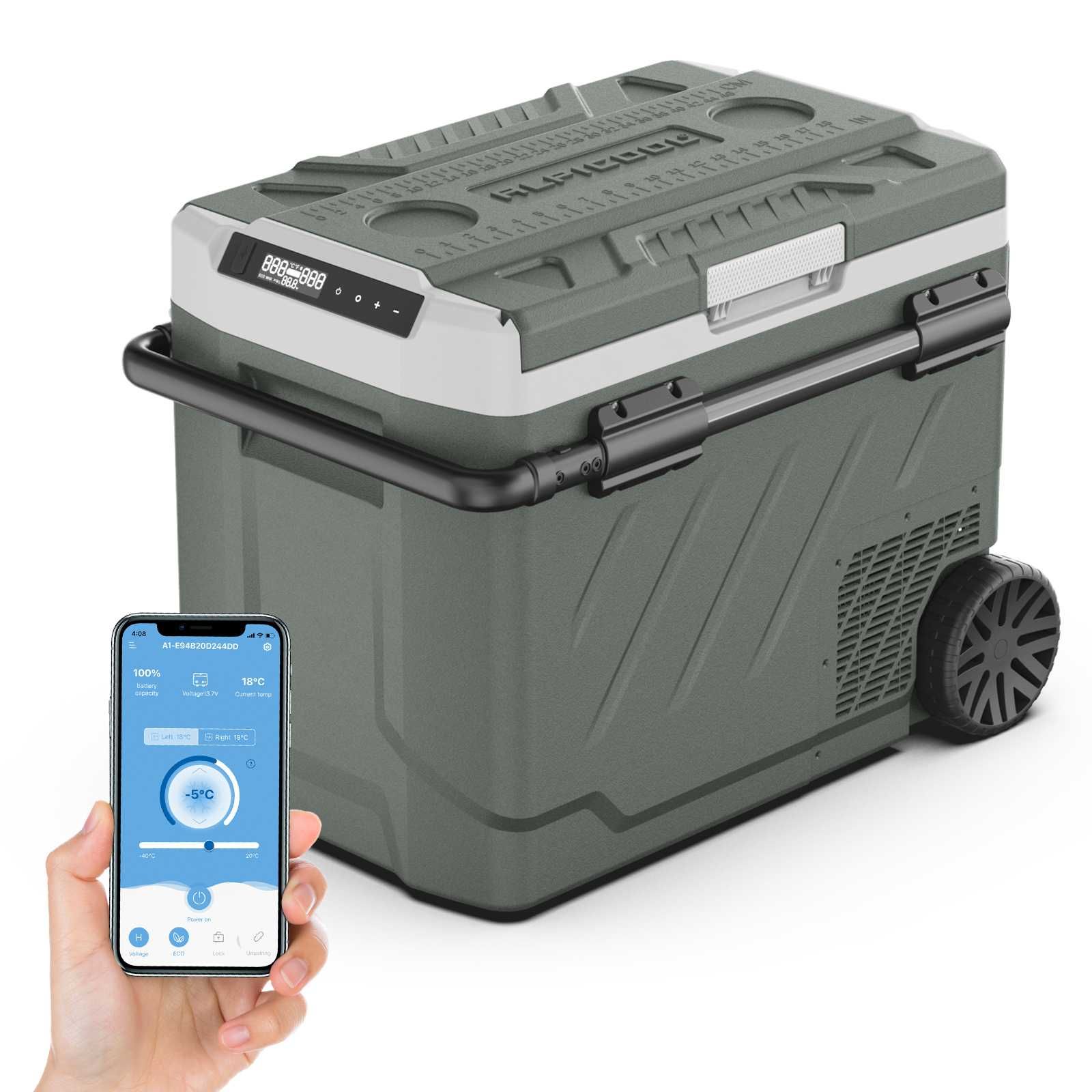 Авто хладилник / фризер ALPICOOL ZGW51 – 50L компресорен Двузонов