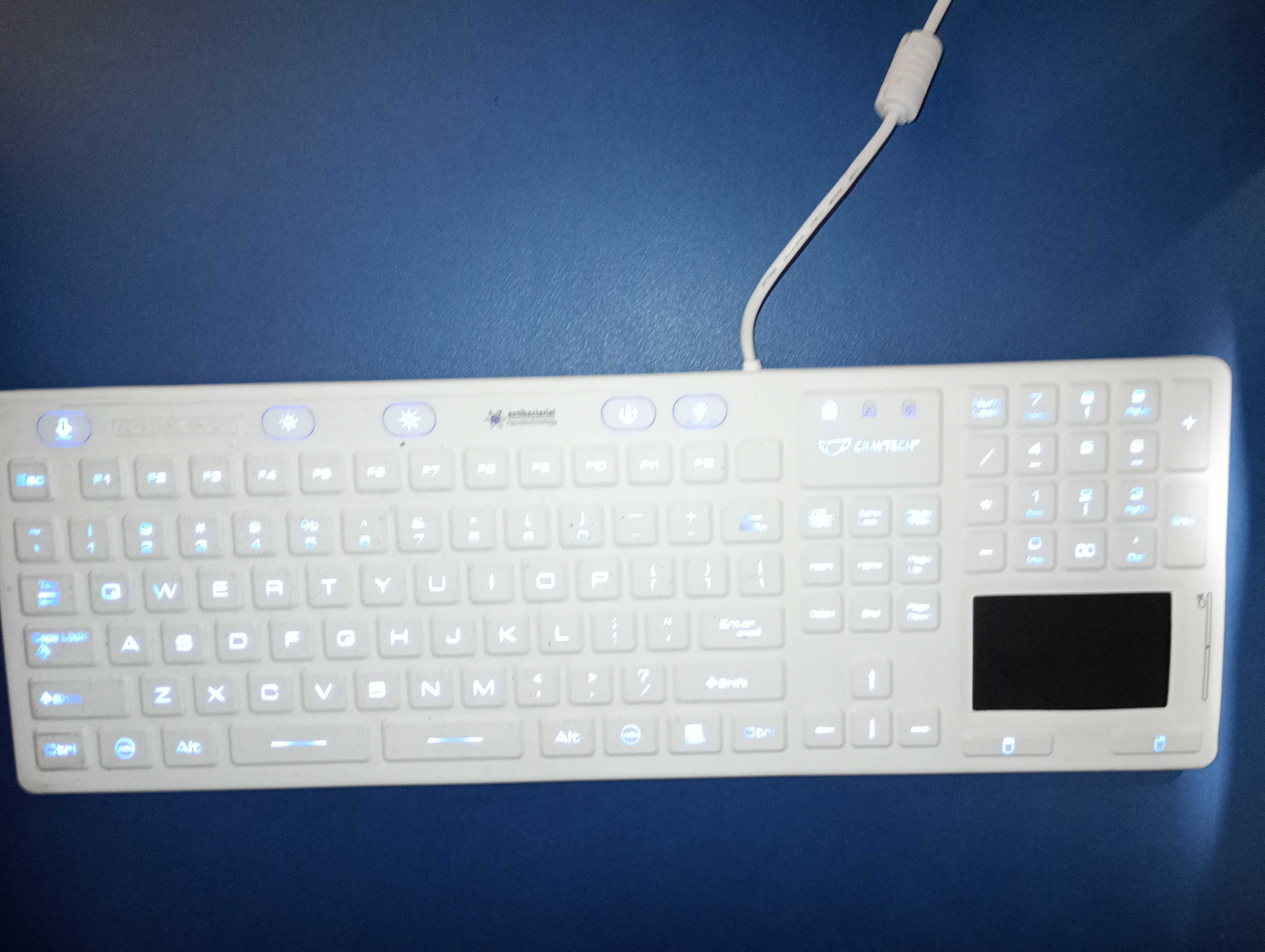Tastatură medicală/industrială IP68 Craytech SaniKey Prolight Touch LP