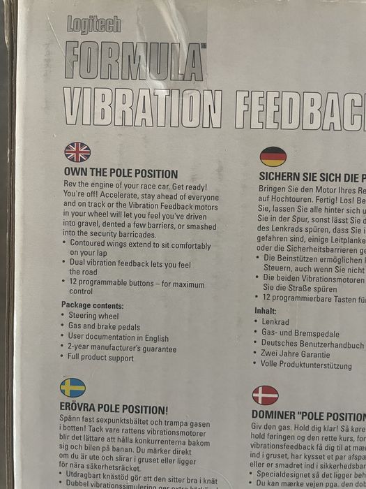 Logitech Formula Vibration Feedback Wheel